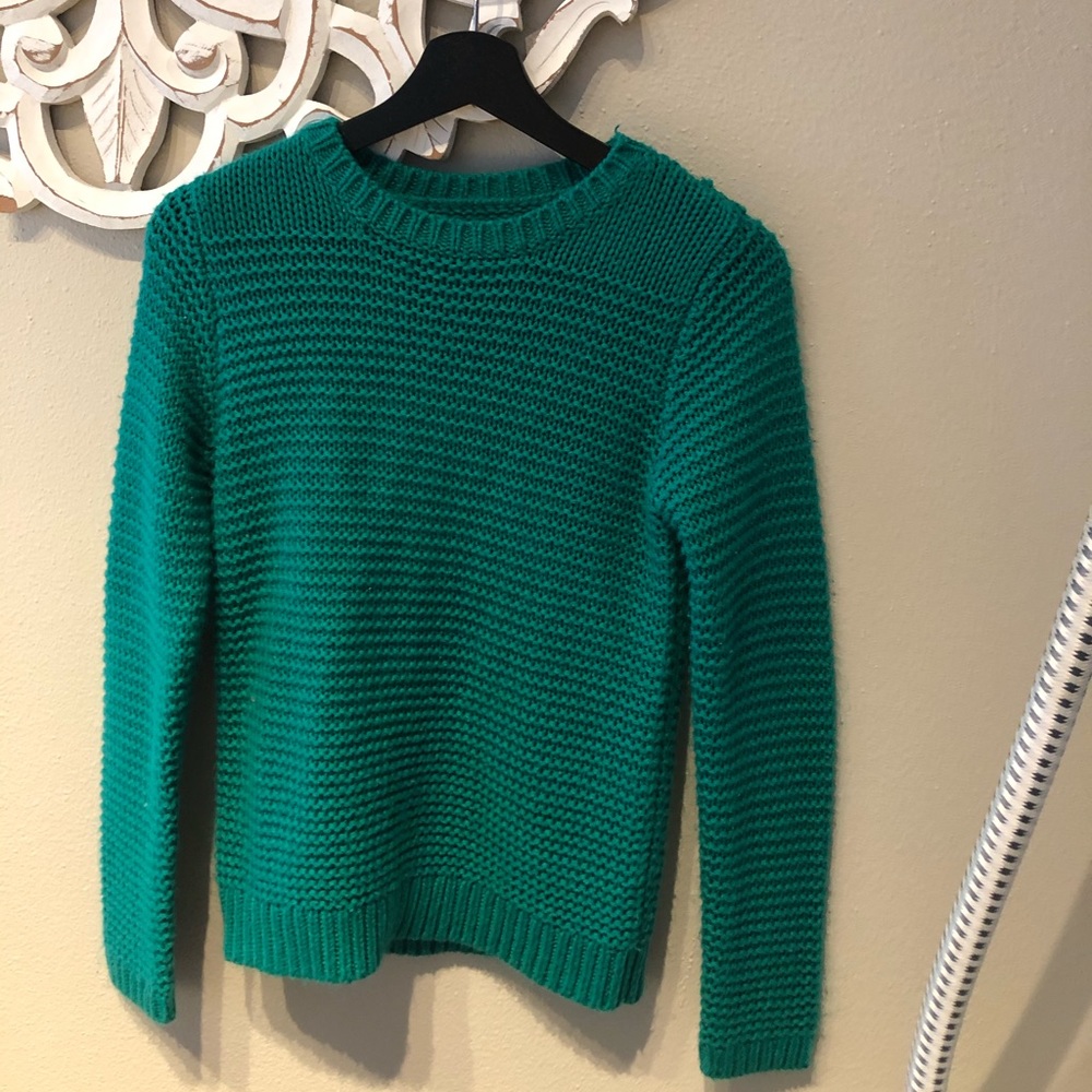 Rubbish teal knit sweater